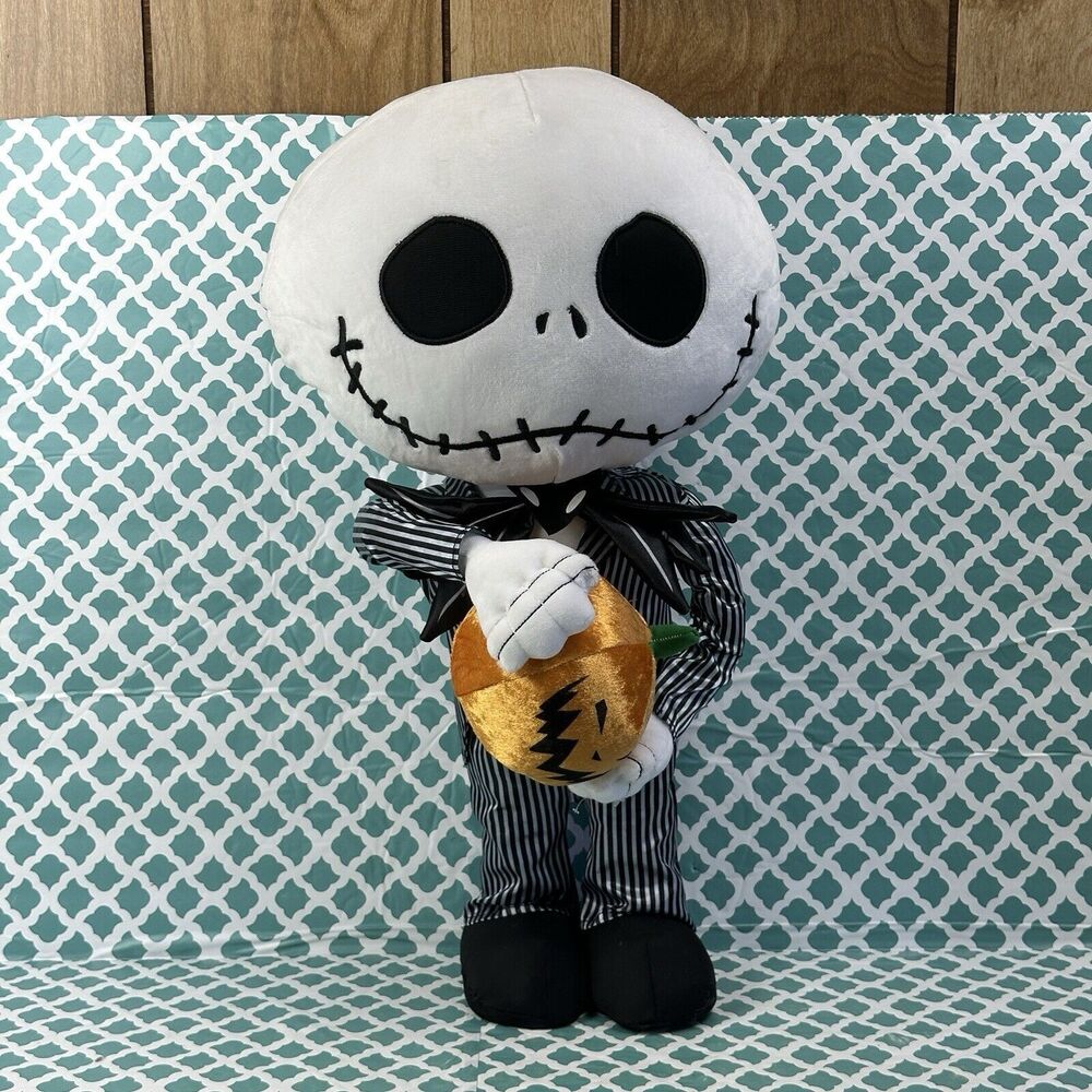 Nightmare Before Christmas 20" Jack Skellington‎ Halloween Greeter Pumpkin Gemmy